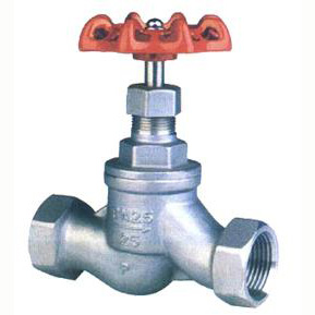 Internal thread cut-off valve production